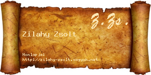 Zilahy Zsolt névjegykártya